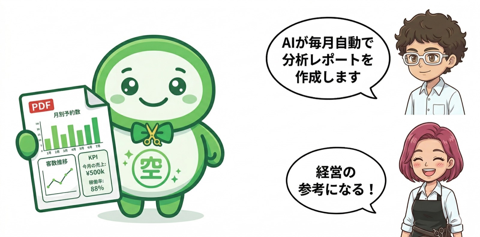 月次PDFレポート